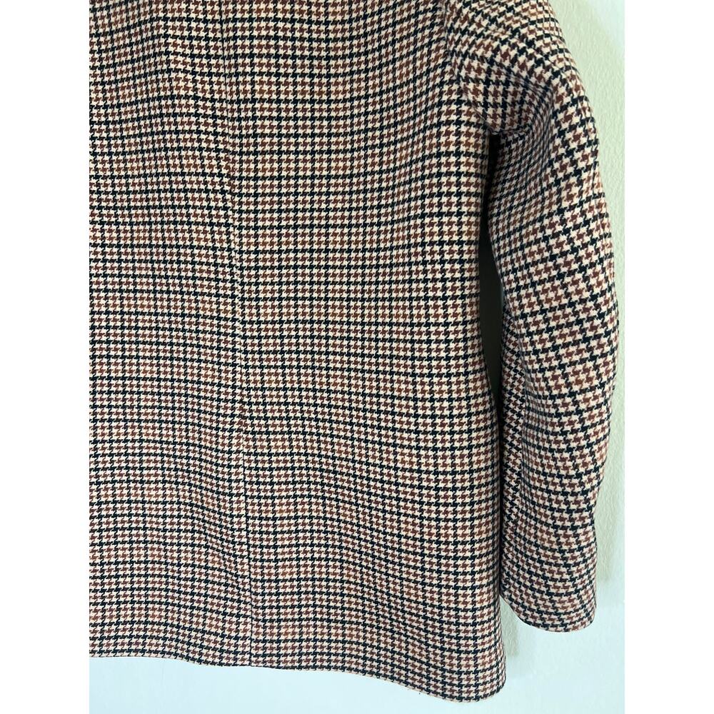 A&F Abercrombie & Fitch Plaid Houndstooth Blazer Jacket - Picture 9 of 16